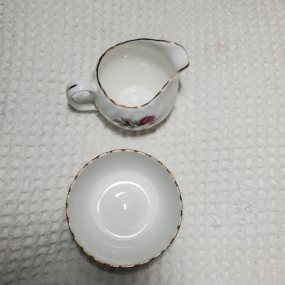 ROYAL ADDERLEY CREAMER & SUGAR BOWL - Picture 4 of 6